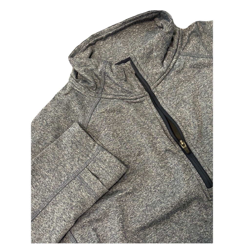 OROS Women's 1/4 Zip Gray Pullover Size M Athletic Thin Pad Insulated Sweatshirt
